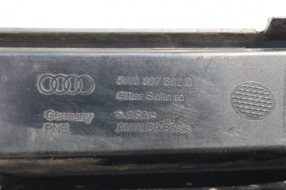 AUDI A4 8W KRATKA ZDERZAKA PRZÓD 8W0807681 8W0807682 zaślepka KRATKI 8W0807681B 8W0807682B L + P 2 sztuki b9 8W0807681 8W0807682