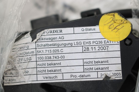VW WYBIERAK SKRZYNI 5K1713025C 5K1713025AD 5K1713025BC 5K171302DB 5K1713025EM lewarek dźwignia 5K1 713 025 SKODA SEAT 5K1713025