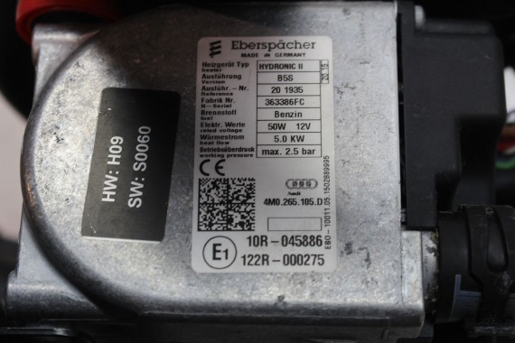 AUDI A4 A5 WEBASTO OGRZEWANIE 8W0265081H 4M0265105D POSTOJOWE 8W benzyna 8W0 265 081 H 4M0 265 105 D b9 f5 8W0265081H 4M0265105D