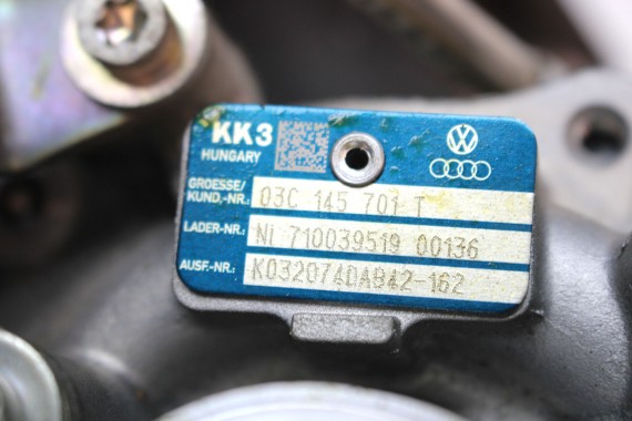 VW AUDI SEAT SKODA TURBINA TURBOSPRĘŻARKA 03C145701T 03C145702P 03C145703A 03C145703AX 03C 145 701 T 1.4 TSi 03C 145 702 P 703 A