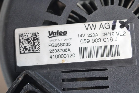 AUDI A6 A7 A8 ALTERNATOR 059903018J 059 903 018 1 4G 4H TDi Valeo VL2 FG23S035  220A c7 d4 FG23 059903019 059903018J 059903019P