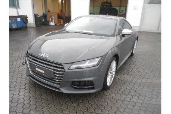 AUDI TT 8S TYŁ S-LINE TYŁ ZDERZAK tylny + KLAPA BAGAŻNIKA + LAMPY lampa Led G3 LX7M Nanograu metallic Szary S0945095 8S0945096