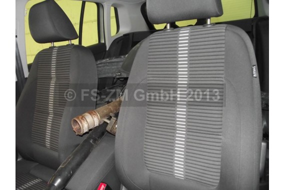 VW TIGUAN FOTELE KOMPLET FOTELI siedzeń siedzenia fotel tapicerka welur kolor czarny 5N 5N0