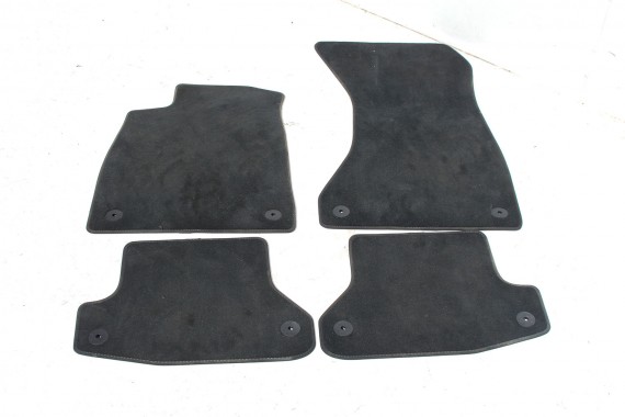 AUDI A5 DYWANIKI PODŁOGI WELUR 8W1863691A 8W6864450 wycieraczki 8W1 863 691 A 8W6864450 QA5 czarny A5 8W F5 8W1863691B 8W1863691