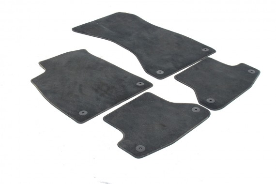 AUDI A5 DYWANIKI PODŁOGI WELUR 8W1863691A 8W6864450 wycieraczki 8W1 863 691 A 8W6864450 QA5 czarny A5 8W F5 8W1863691B 8W1863691