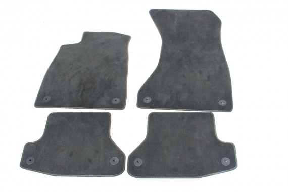 AUDI A5 DYWANIKI PODŁOGI WELUR 8W1863691A 8W6864450 wycieraczki 8W1 863 691 A 8W6864450 QA5 czarny A5 8W F5 8W1863691B 8W1863691