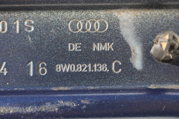 AUDI A4 8W ŚLIZG WSPORNIK BŁOTNIKA 8W0821135C 8W0821136C 8W0821131A 8W0821132A prowadnica mocowanie B9 8W0821135 8W0821136