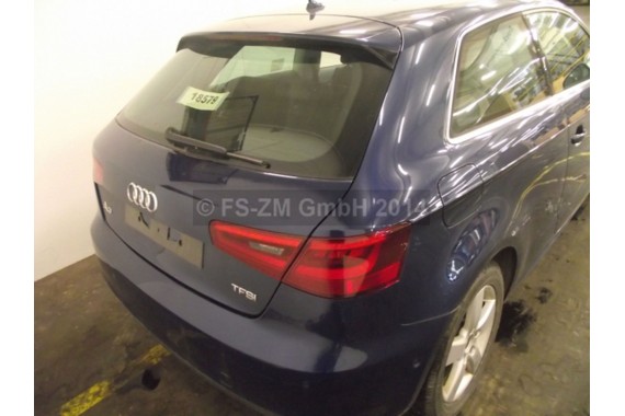 AUDI A3 TYŁ ZDERZAK TYLNY + KLAPA BAGAŻNIKA 8V 8V0 8V3 2013- Kolor: LX5Q - niebieski (scubablau)