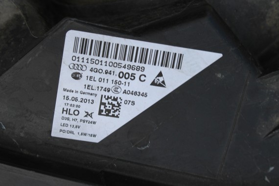 AUDI A6 4G C7 LAMPY PRZÓD przednia LAMPA Xenon LED 4G0941005C 4G0941006C 4H 2010-2014 przednie 4G0941043 4G0941044