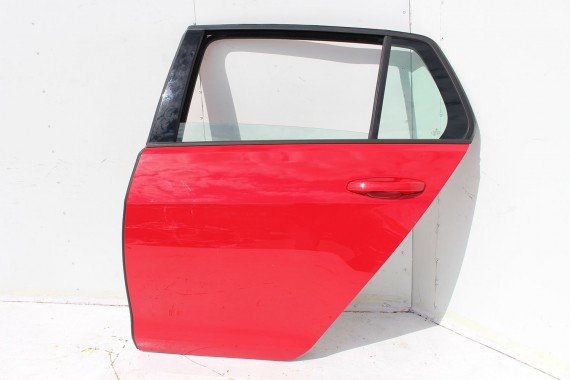 VW GOLF 7 VII DRZWI LEWE + TYŁ STRONA LEWA tylne 1 sztuka 5G 5G4 Kolor: G2G2 LY3D - czerwony tornado 5G4833055 5G4833055AC