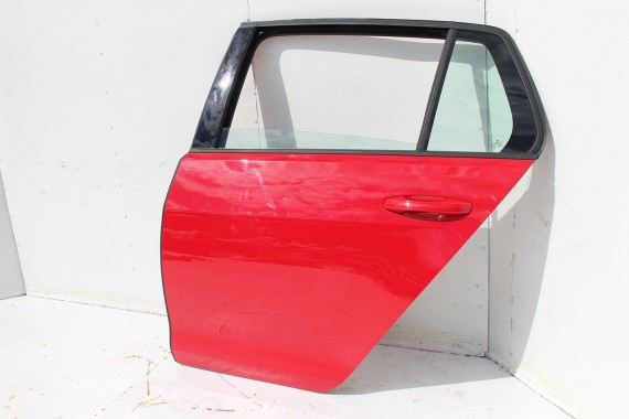 VW GOLF 7 VII DRZWI LEWE + TYŁ STRONA LEWA tylne 1 sztuka 5G 5G4 Kolor: G2G2 LY3D - czerwony tornado 5G4833055 5G4833055AC