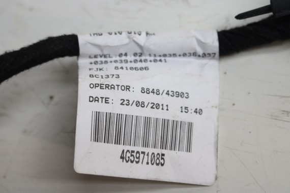 AUDI A6 4G WIĄZKA instalacja zderzaka tył 4G5971085 elektryczna 4G5 971 085 tylna PDC 4G5971085A 4G5971085G 4G5971085 4G5971085G