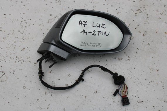 AUDI A7 LUSTERKO DRZWI PRAWE 14+2 pin 4G zewnętrzne pinów kabli pinów kabli przewodów 16pin LZ1Y - beżowy (impala beige)