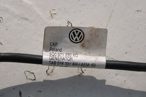 VW AUDI SKODA WIĄZKA ALTERNATORA 5Q0971230AQ 5Q0971230BC 5Q0971230DQ instalacja 5Q0971230DN 5Q0971230AQ 5Q0971230AQ 5Q0971230