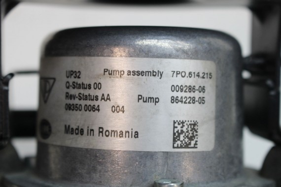 VW TOUAREG PORSCHE POMPA HAMULCOWA 7P0614215A 7P0 614 215 7P ELEKTRYCZNA PODCIŚNIENIA silnik HYBRYDA HYBRID HYBRYDOWY 7P0614215