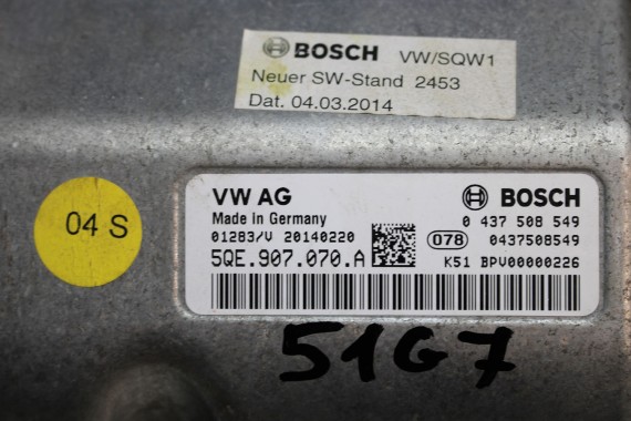 VW E-GOLF 7 VII MODUŁ NAPĘDU HYBRYDA 5QE907070A 5QE 907 070 5QE907070 5QE907070B 5QE907070B 5QE907070A 5QE907070C MOCY 5QE907070