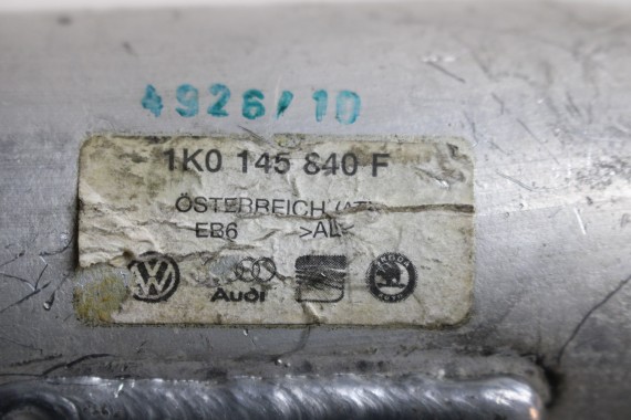 VW AUDI RURA INTERCOOLERA 1K0145840F INTERKULERA WĄŻ CIŚNIENIOWY RURY POWIETRZA CHŁODNICY 2.0 TFSi 1K0 145 840 F 1K0145840F