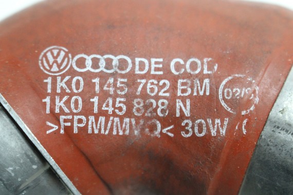 VW AUDI RURA INTERCOOLERA 1K0145840F INTERKULERA WĄŻ CIŚNIENIOWY RURY POWIETRZA CHŁODNICY 2.0 TFSi 1K0 145 840 F 1K0145840F
