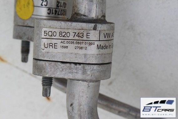 AUDI VW RURKI PRZEWODY KLIMATYZACJI KLIMY 5Q0816721C 5Q0820743E 5Q0820741C 5Q1816738B 5Q1816738E wąż przewód rurka 5Q0816721M