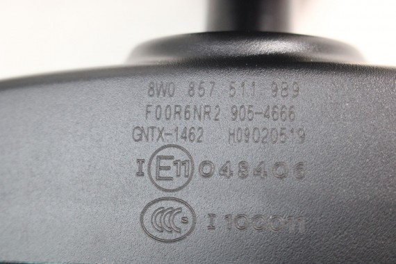 AUDI LUSTERKO WEWNĘTRZNE 8W0857511 wsteczne 8W0 857 511 9B9 czarny A4 A5 A6 A7 A8 Q5 Q7 Q8 ETRON 4M0857511A 8W0857511 8W0857511F