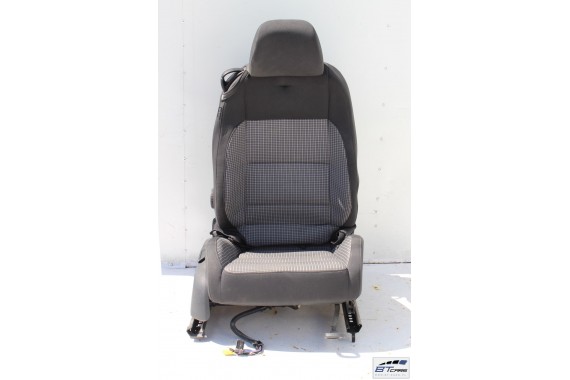 VW EOS FOTELE KOMPLET FOTELI siedzeń siedzenia fotel tapicerka 1Q 1Q0 welur kolor czarno - szary