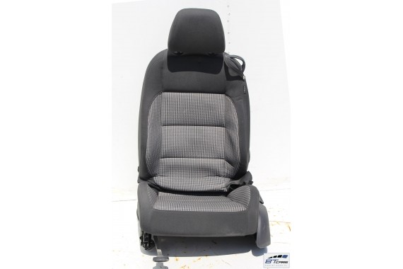 VW EOS FOTELE KOMPLET FOTELI siedzeń siedzenia fotel tapicerka 1Q 1Q0 welur kolor czarno - szary