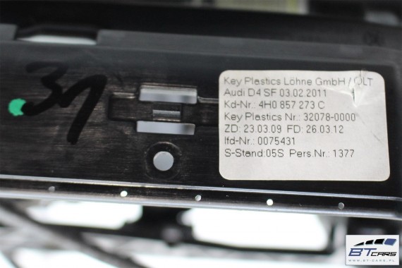 AUDI A8 MECHANIZM WINDA MONITORA EKRANU 4H0857273C 4H0 857 273 C 4H0857273D 4H0857273D 4H 4H0857273C 4H0857273D 4H0857273C