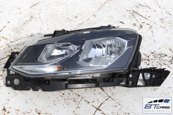 VW POLO PRZÓD 6C LC9X maska błotniki zderzak pas przedni lampy wzmocnienie lampa błotnik 6C Kolor 2T LC9X głęboka czerń 6C0 2T2T