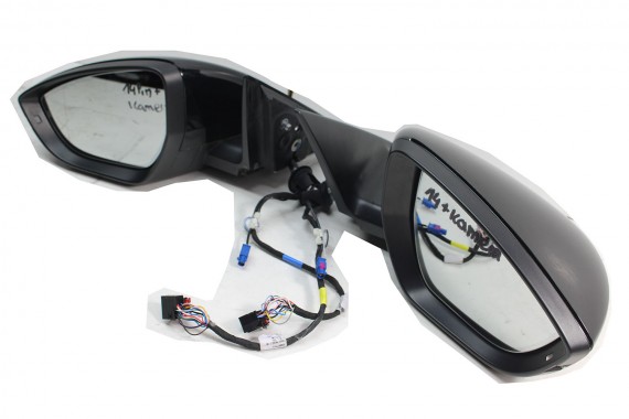 AUDI ETRON LUSTERKO DRZWI PRAWE 15 pin kamera 360 zewnętrzne pinów kabli przewodów 14+1 15pin FOTO 4KE ETRON