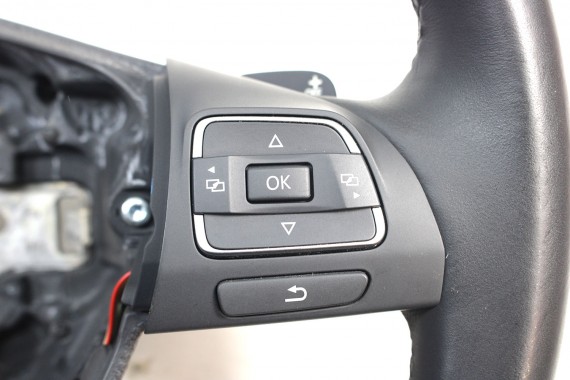 VW JETTA GOLF 6 KIEROWNICA 5C0419091L BIEGI MULTI 5C0 419 091 L 5C 5K USZ - czarny / aluminium 5C0419091L 5C0419091L 5C0419091L