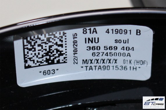 AUDI A3 FL Q2 KIEROWNICA 81A419091B 8V0419091CG 81A 419 091 INU czarny 81A419091B 8V0419091CG 81A419091B 81A419091B 8V0419091CG