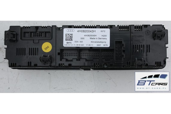 AUDI A8 S8 PANEL KLIMATYZACJI 4H0820043H 4H0820043E 4H0820043L moduł sterownik nawiewu klimy przedni przód 4H0820043H 4H0820043E