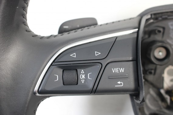 AUDI A4 Q5 Q7 KIEROWNICA + BIEGI 4M0419091C 4M0419091N 4M0 419 091 C podgrzewana MJM - czarny 4M0419091C 4M0419091N 4M0419091N