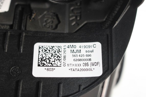 AUDI A4 Q5 Q7 KIEROWNICA + BIEGI 4M0419091C 4M0419091N 4M0 419 091 C podgrzewana MJM - czarny 4M0419091C 4M0419091N 4M0419091N