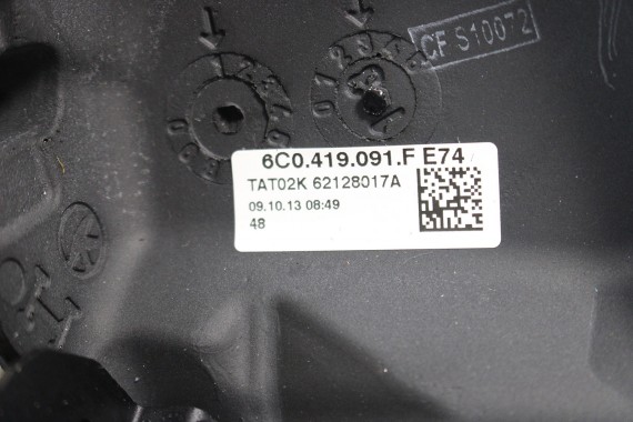 VW POLO CADDY SHARAN KIEROWNICA 6C0419091F 6C 7N 2K Kolor E74 czarny 6C0 419 091 F 6C0419091BP 6C0419091F 6C0419091BP 6C0419091F