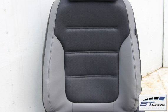 VW JETTA FOTELE KOMPLET FOTELI siedzeń siedzenia fotel tapicerka 5C0 5C 2010- skóra w kolorze czarnym i szarym USA