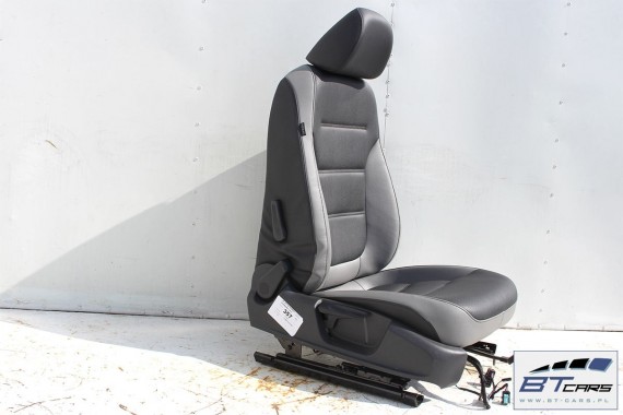 VW JETTA FOTELE KOMPLET FOTELI siedzeń siedzenia fotel tapicerka 5C0 5C 2010- skóra w kolorze czarnym i szarym USA