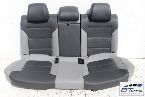 VW JETTA FOTELE KOMPLET FOTELI siedzeń siedzenia fotel tapicerka 5C0 5C 2010- skóra w kolorze czarnym i szarym USA