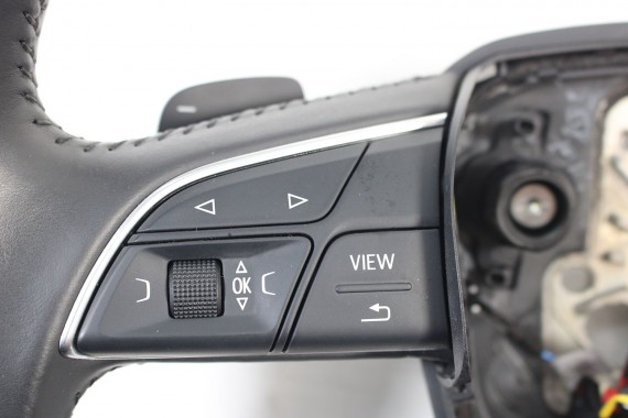 AUDI A4 Q5 Q7 KIEROWNICA + BIEGI 4M0419091C 4M0419091N 4M0 419 091 C podgrzewana MJM - czarny 4M0419091C 4M0419091N 4M0419091N