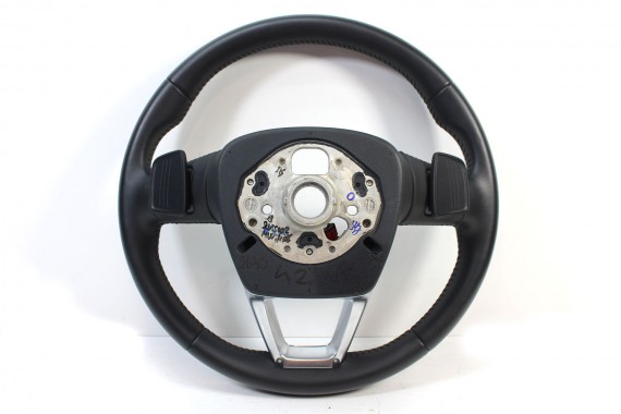 AUDI A4 Q5 Q7 KIEROWNICA + BIEGI 4M0419091C 4M0419091N 4M0 419 091 C podgrzewana MJM - czarny 4M0419091C 4M0419091N 4M0419091N