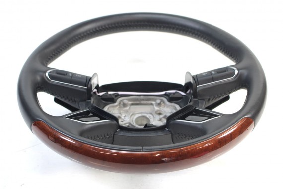 AUDI A8 A8 FL KIEROWNICA DREWNO 4H0419091AD 4H0 419 091 AD 4H 2010-2017 D4 4H0419091N FIN - czarny (soul)