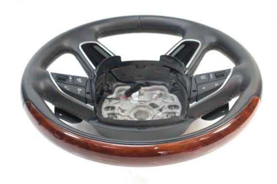 AUDI A8 A8 FL KIEROWNICA DREWNO 4H0419091AD 4H0 419 091 AD 4H 2010-2017 D4 4H0419091N FIN - czarny (soul)
