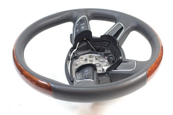 AUDI A8 A8 FL KIEROWNICA DREWNO 4H0419091AD 4H0419091 4H0419091AD 4H 2010-2017 D4 4H0419091N FIN czarny 4H0419091AD 4H0419091N