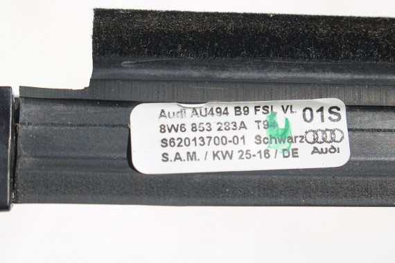 AUDI A5 LISTWA BOCZNA DRZWI 8W6853283A 8W6 853 283 A 8W6853283E 8W F5 zgarniająca T94 - czerń błyszcząca 8W6853283D 8W6853284A