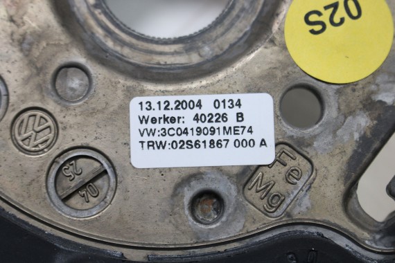 VW GOLF 5 PLUS CADDY EOS B6 KIEROWNICA 3C0419091M 3C0419091N 3C0419091S 3C0419091AA 3C0419091AN 3C0 419 091 M Kolor: E74 -czarny