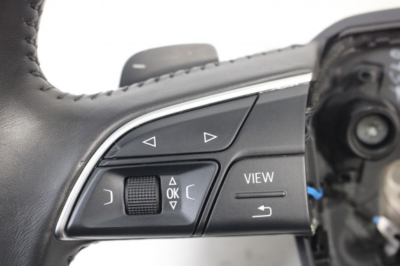 AUDI A4 Q5 Q7 KIEROWNICA + BIEGI 4M0419091C 4M0419091N 4M0 419 091 C podgrzewana MJM - czarny 4M0419091C 4M0419091N 4M0419091N