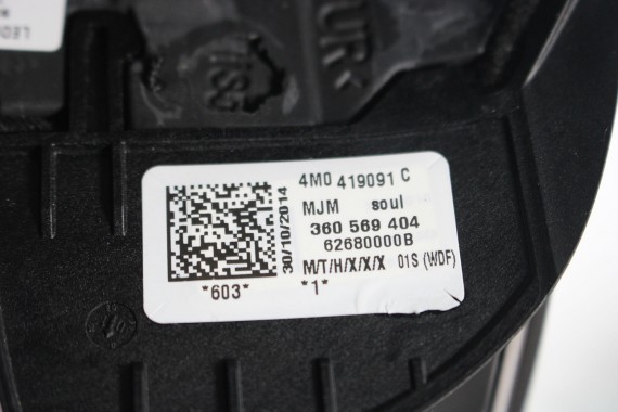 AUDI A4 Q5 Q7 KIEROWNICA + BIEGI 4M0419091C 4M0419091N 4M0 419 091 C podgrzewana MJM - czarny 4M0419091C 4M0419091N 4M0419091N