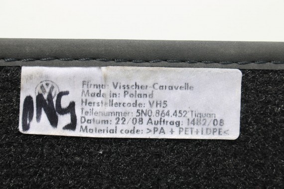 VW TIGUAN DYWANIKI PODŁOGI 5N1863011 wycieraczki KOMPLET DYWANIKÓW 5N1863011 5N1863435 5N1863435 5N1863435A 5N1863436A 5N0864452