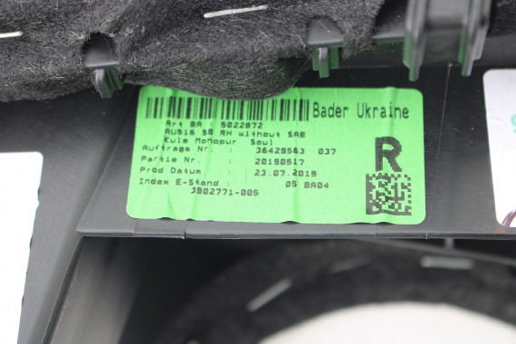 AUDI E TRON FOTELE KOMPLET FOTELI siedzeń siedzenia tapicerka ETRON 4KE kolor czarny