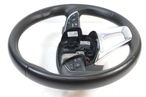 AUDI A4 Q5 Q7 KIEROWNICA + BIEGI 4M0419091C 4M0419091N 4M0 419 091 C podgrzewana MJM - czarny 4M0419091C 4M0419091N 4M0419091N